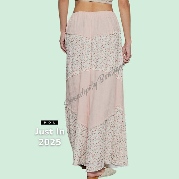 NWOT POL Pink Floral Wide Leg Pants - Picture 6 of 7